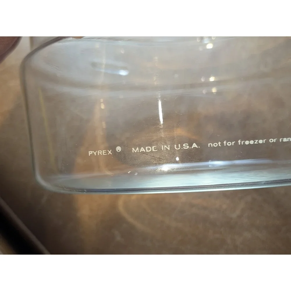 Vintage Pyrex Spice of Life See 'N Store Canisters Set of 2 Clear Stackable Jars